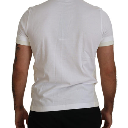 Dolce & Gabbana White Flap Pocket Short Sleeves T-shirt