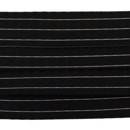 Dolce & Gabbana Black White Stripes Elastic Ear Strap One Size Face Mask