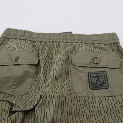 Dolce & Gabbana Green Striped Cargo Zipper Leg Men Trouser Pants