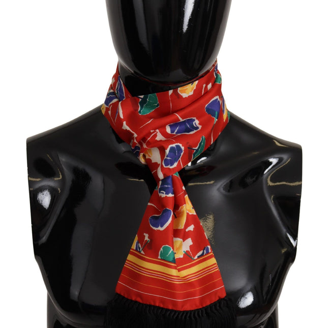 Dolce & Gabbana Multicolor DG Umbrellas Print Shawl Fringe Scarf