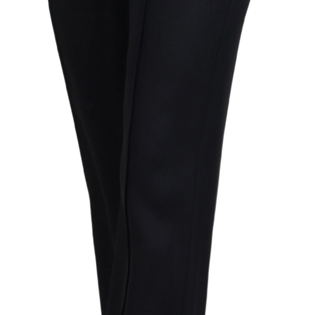 Dolce & Gabbana Black Straight Fit Cotton Pants