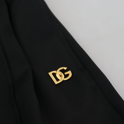 Dolce & Gabbana Black Straight Fit Cotton Pants