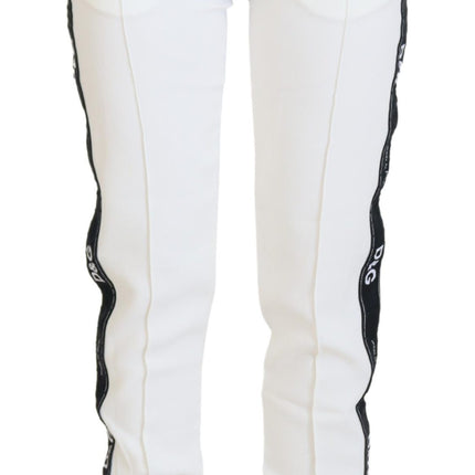 Dolce & Gabbana White DG Logo Sweatpants Pants