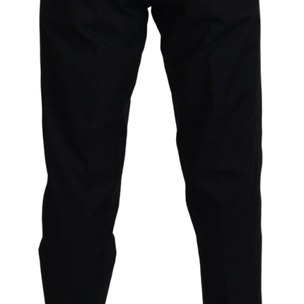 Dolce & Gabbana Black Chino Formal Cotton Pants