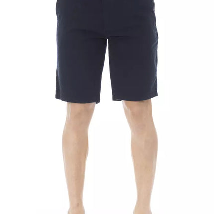 Baldinini Trend Blue Cotton Men Bermuda Short
