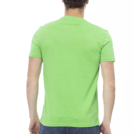 Baldinini Trend Green Cotton Men T-Shirt