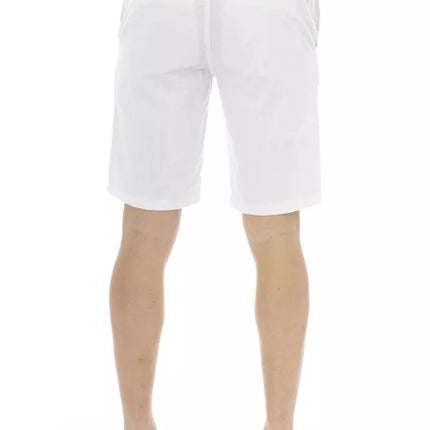 Baldinini Trend White Cotton Men Bermuda Short