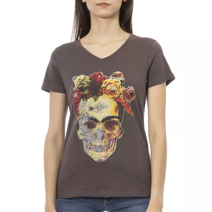 Trussardi Action Brown Cotton Women T-Shirt
