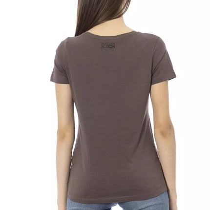 Trussardi Action Brown Cotton Women T-Shirt