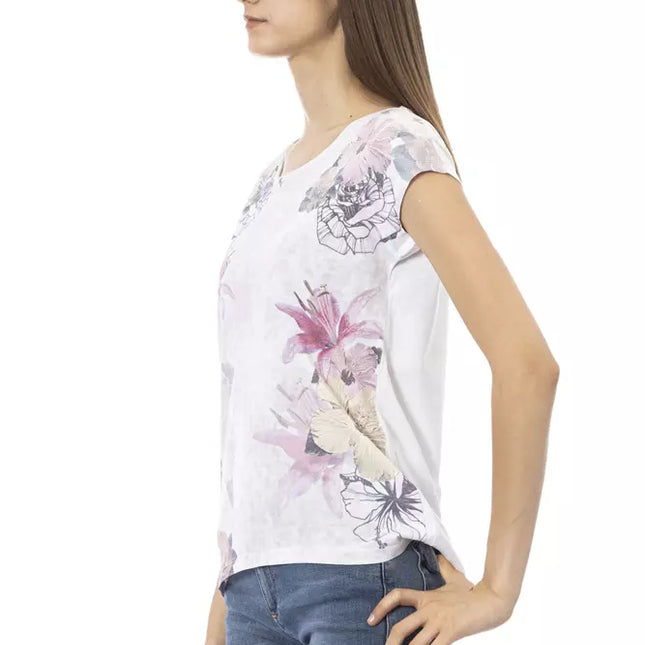 Trussardi Action White Cotton Women T-Shirt