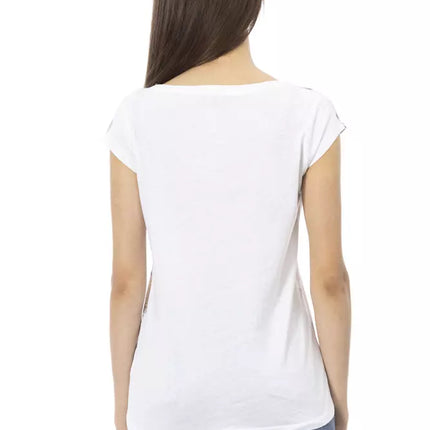 Trussardi Action White Cotton Women T-Shirt