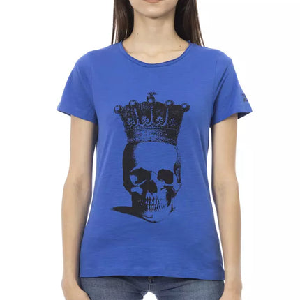 Trussardi Action Blue Cotton Women T-Shirt