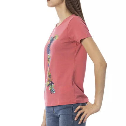 Trussardi Action Fuchsia Cotton Tops & T-Shirt