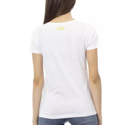 Trussardi Action White Cotton Women T-Shirt