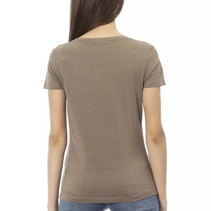 Trussardi Action Brown Cotton Women T-Shirt