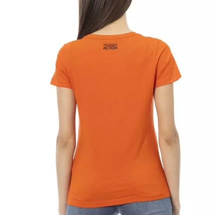 Trussardi Action Orange Cotton Women T-Shirt