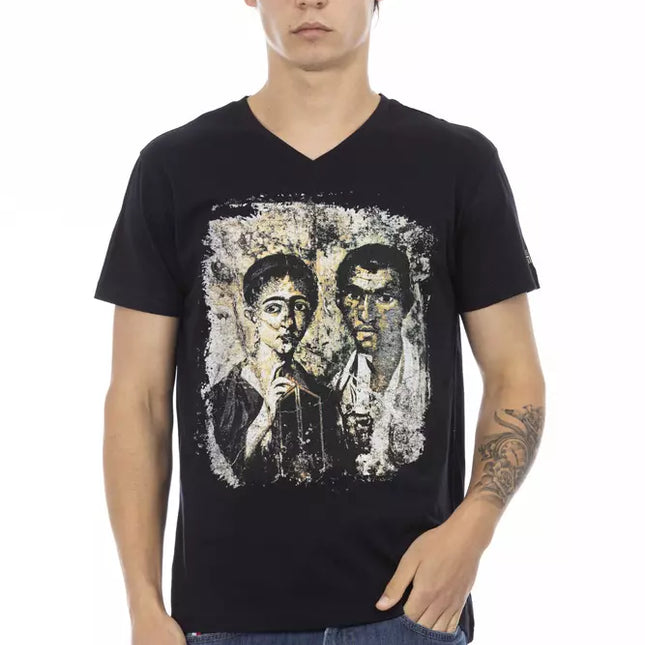 Trussardi Action Black Cotton Men's T-Shirt