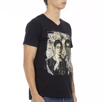 Trussardi Action Black Cotton Men's T-Shirt