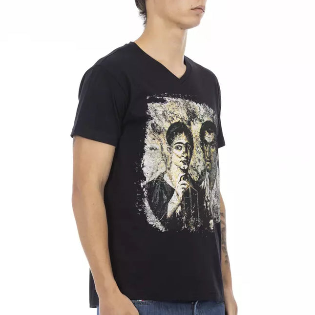Trussardi Action Black Cotton Men's T-Shirt