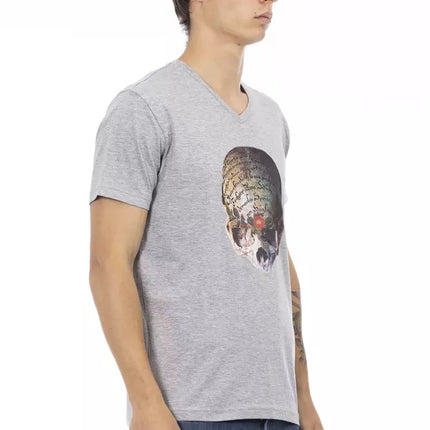 Trussardi Action Gray Cotton Men's T-Shirt