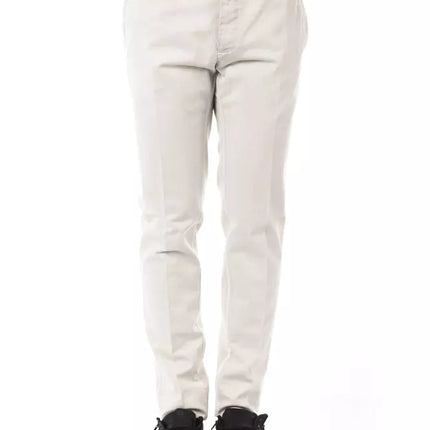 Uominitaliani Gray Cotton Men Pant