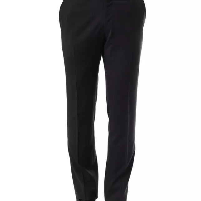 Uominitaliani Gray Wool Men's Suit Pants