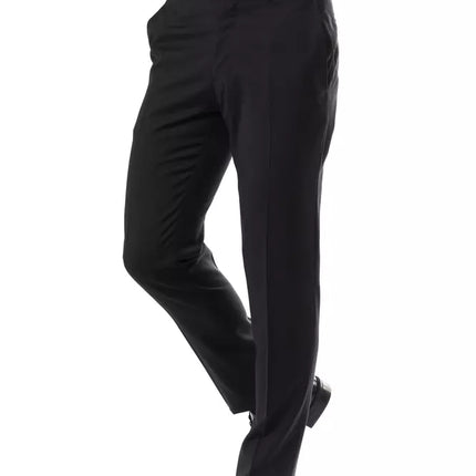Uominitaliani Gray Wool Men's Suit Pants