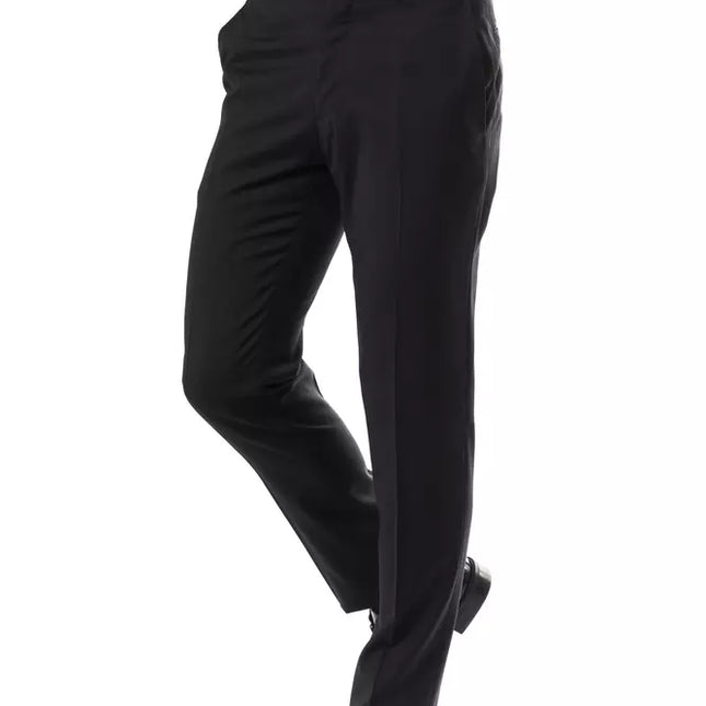 Uominitaliani Gray Wool Men's Suit Pants