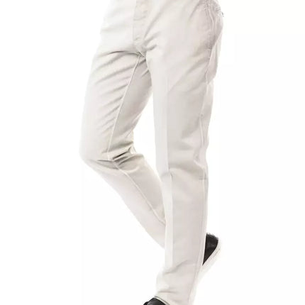 Uominitaliani Gray Cotton Men Pant