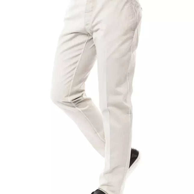 Uominitaliani Gray Cotton Men Pant