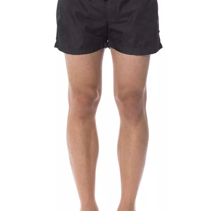Roberto Cavalli Sport Black Polyester Men's Swimshorts