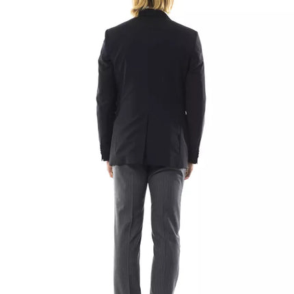 Uominitaliani Black Wool Men's Blazer