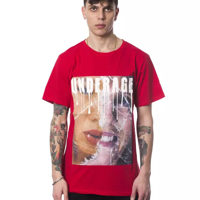 Nicolo Tonetto Red Cotton Men's T-Shirt