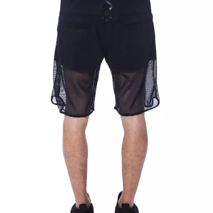 Nicolo Tonetto Black Polyester Men Short