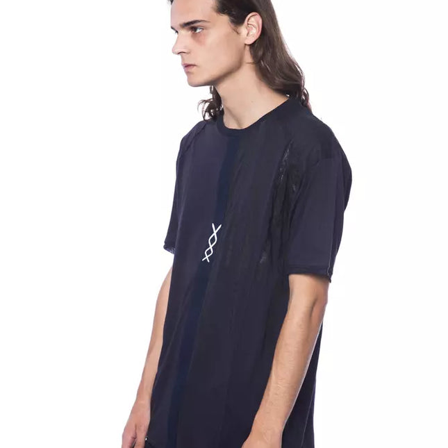 Nicolo Tonetto Blue Cotton Men T-Shirt