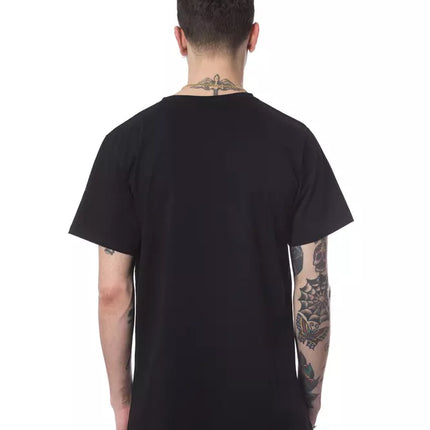 Nicolo Tonetto Black Cotton Men T-Shirt
