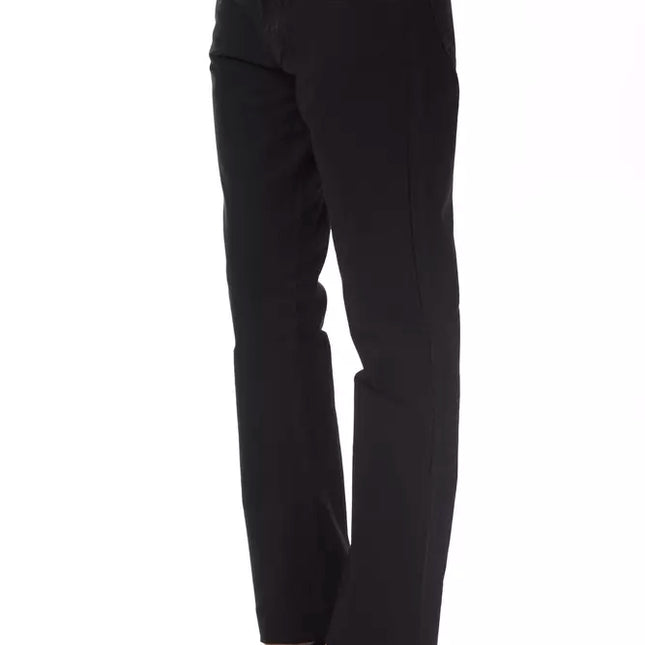Ungaro Fever Black Cotton Women's Pants