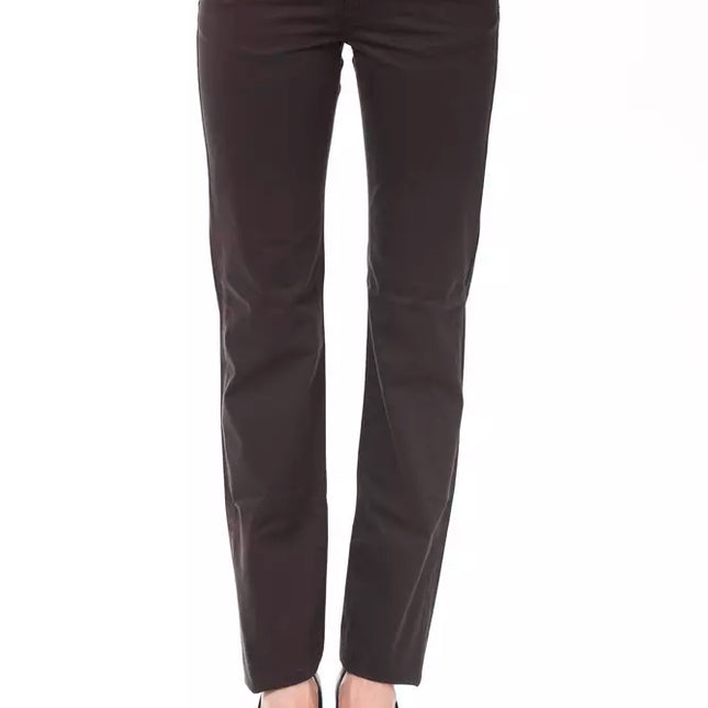 Ungaro Fever Brown Cotton Women's Pants