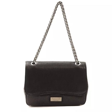 Pompei Donatella Black Leather Women Crossbody Bag