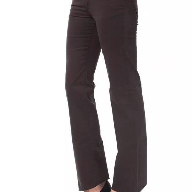 Ungaro Fever Brown Cotton Women's Pants