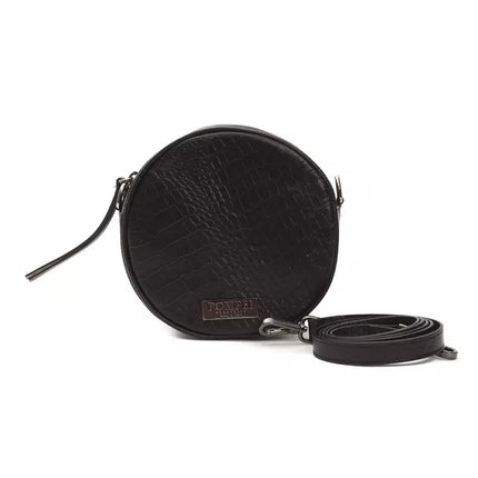 Pompei Donatella Black Leather Women Crossbody Bag