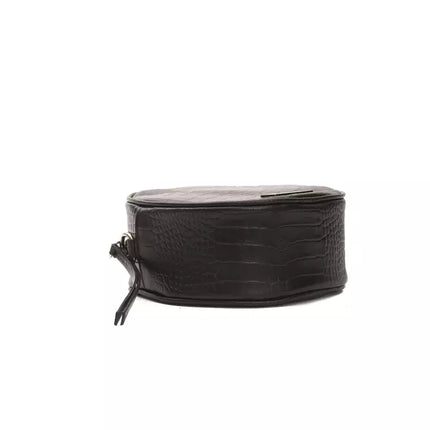 Pompei Donatella Black Leather Women Crossbody Bag
