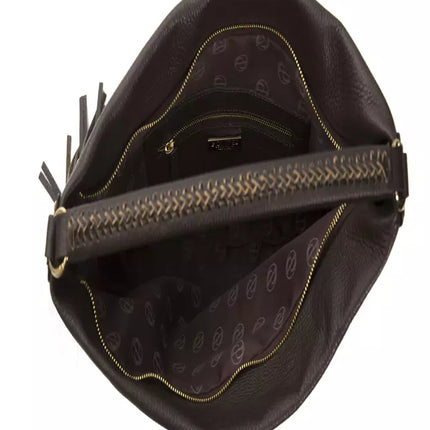 Pompei Donatella Brown Leather Women Shoulder Bag