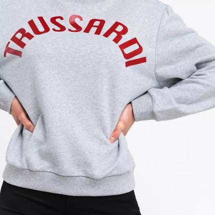 Trussardi Gray Cotton Women Sweatshirt