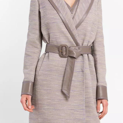 Trussardi Beige Cotton Women Coat