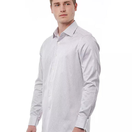 Bagutta White Cotton Men Shirt