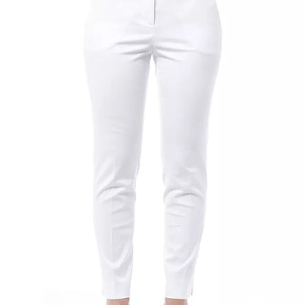 Peserico White Cotton Jeans & Pants
