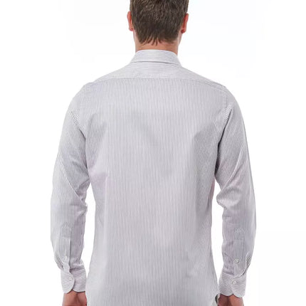 Bagutta White Cotton Men Shirt