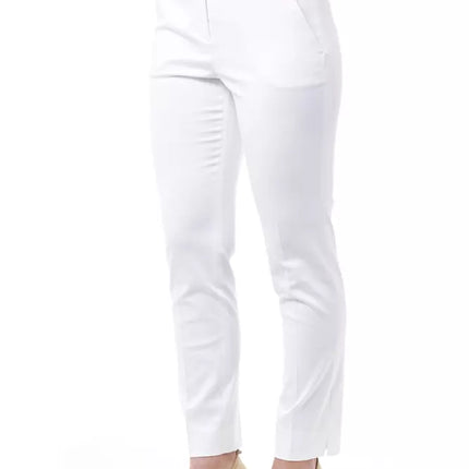 Peserico White Cotton Jeans & Pants