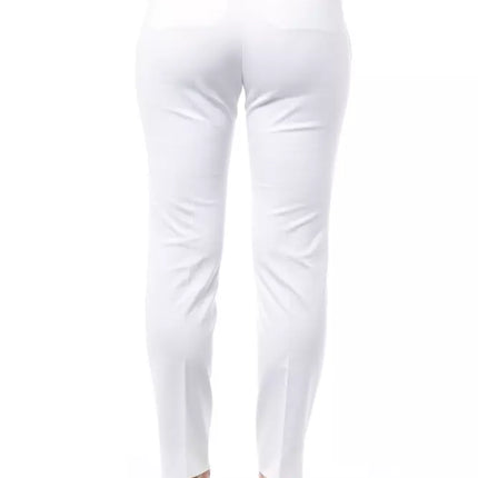 Peserico White Cotton Jeans & Pants